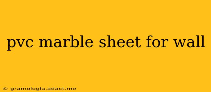pvc marble sheet for wall