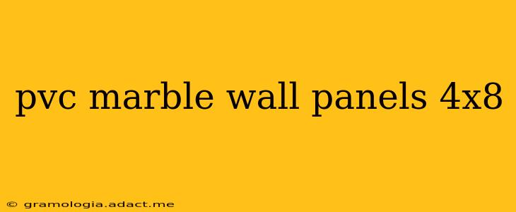 pvc marble wall panels 4x8