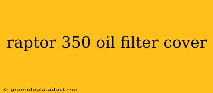 raptor 350 oil filter cover
