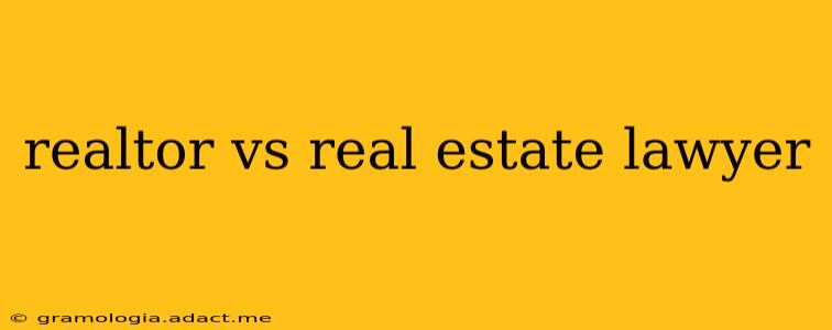 realtor vs real estate lawyer