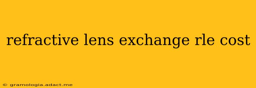 refractive lens exchange rle cost