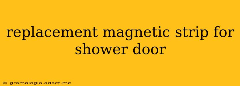 replacement magnetic strip for shower door
