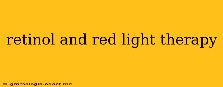 retinol and red light therapy