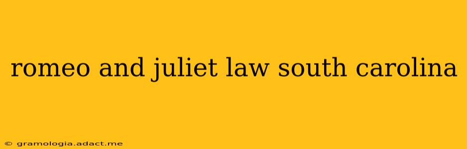 romeo and juliet law south carolina