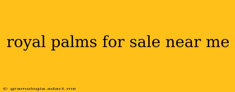 royal palms for sale near me