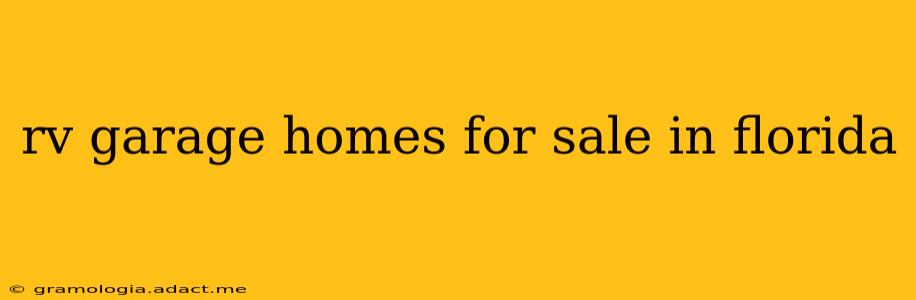 rv garage homes for sale in florida