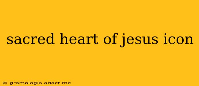 sacred heart of jesus icon