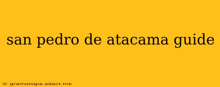 san pedro de atacama guide