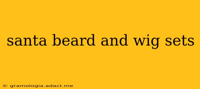 santa beard and wig sets