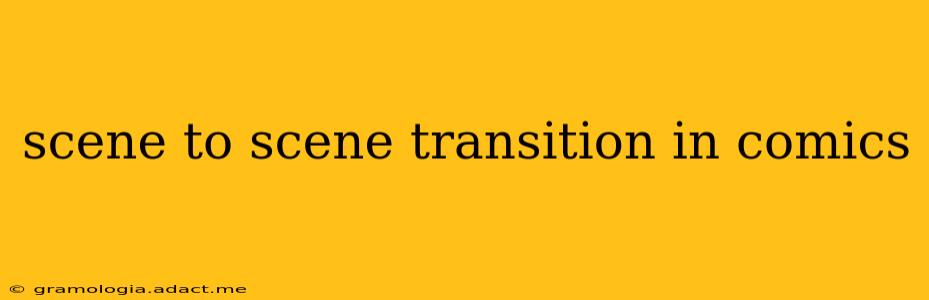 scene to scene transition in comics