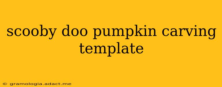 scooby doo pumpkin carving template