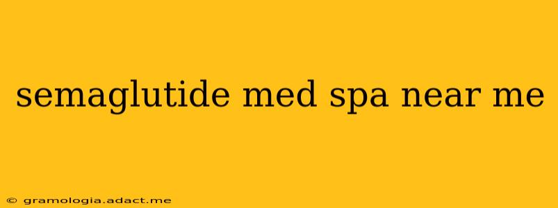 semaglutide med spa near me