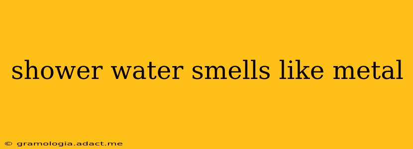 shower water smells like metal