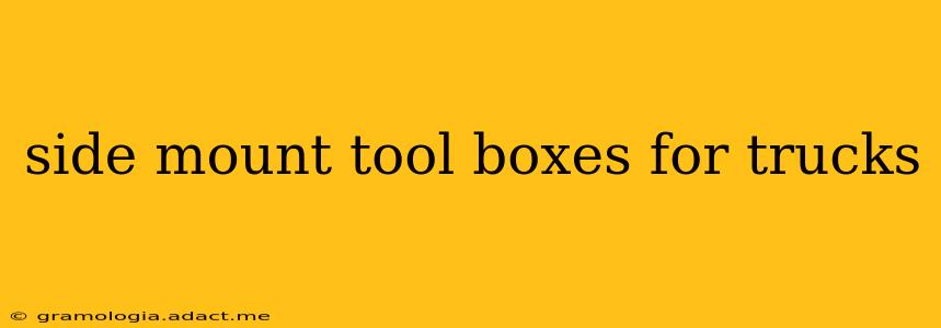 side mount tool boxes for trucks