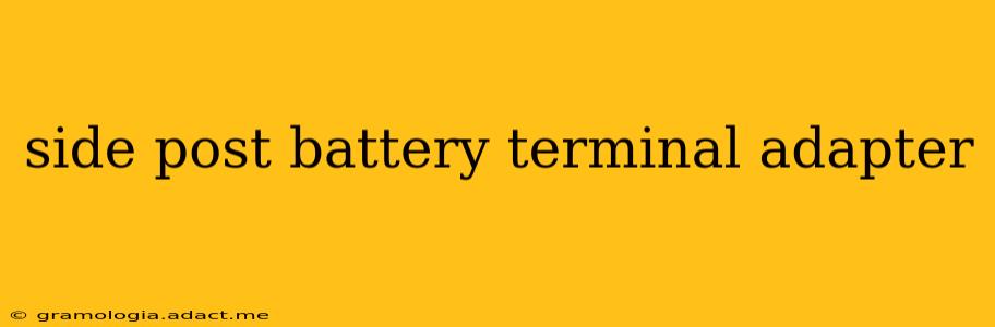 side post battery terminal adapter