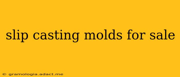 slip casting molds for sale