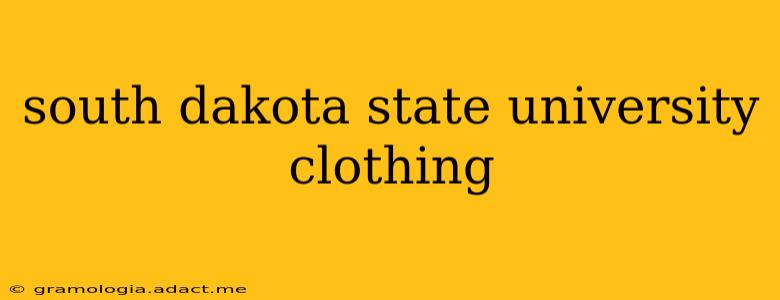 south dakota state university clothing