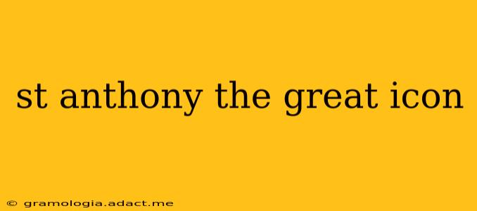 st anthony the great icon