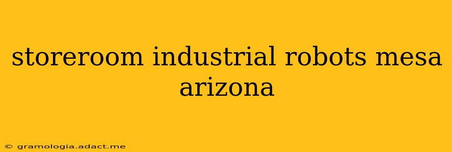 storeroom industrial robots mesa arizona