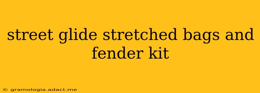 street glide stretched bags and fender kit