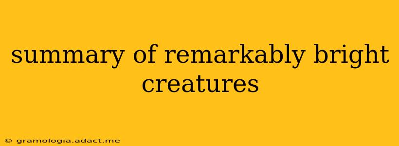summary of remarkably bright creatures