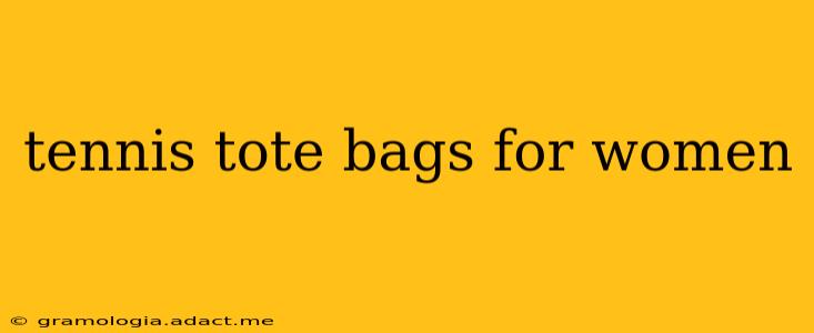 tennis tote bags for women