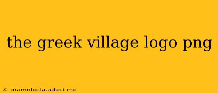 the greek village logo png