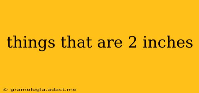 things that are 2 inches