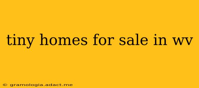 tiny homes for sale in wv