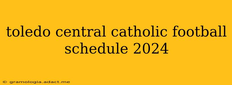 toledo central catholic football schedule 2024