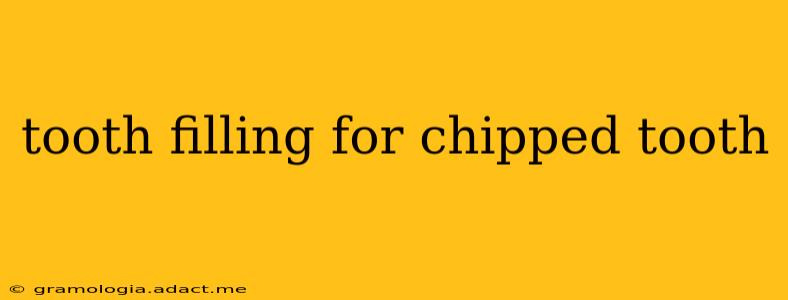 tooth filling for chipped tooth
