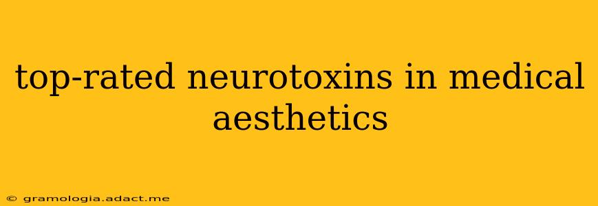 top-rated neurotoxins in medical aesthetics