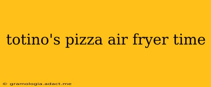 totino's pizza air fryer time
