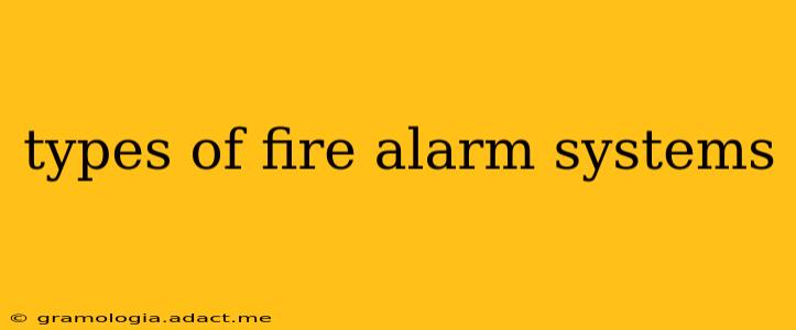 types of fire alarm systems
