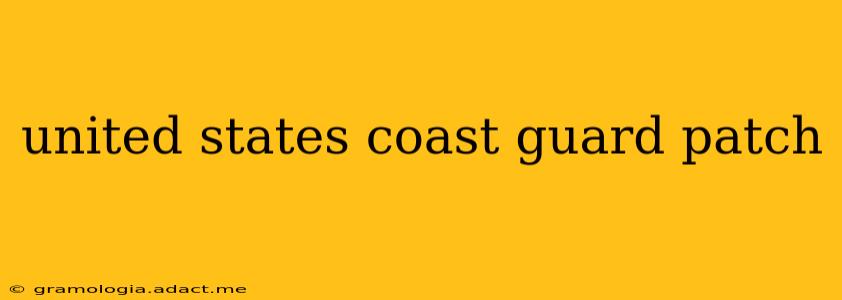 united states coast guard patch