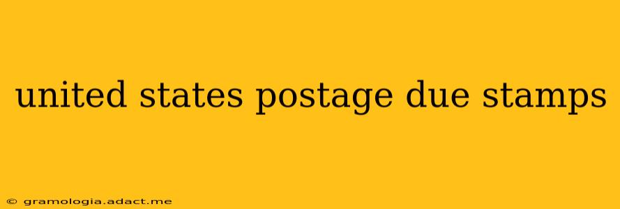 united states postage due stamps