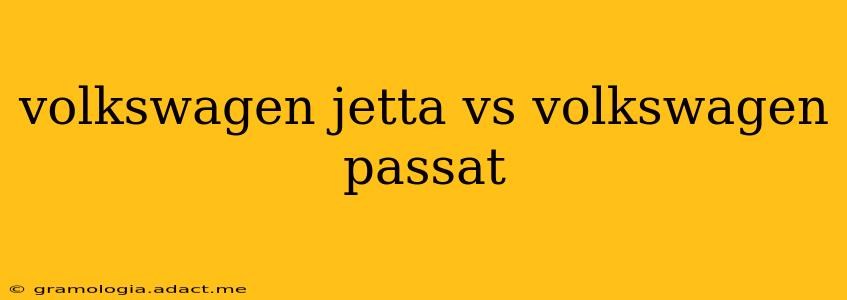 volkswagen jetta vs volkswagen passat