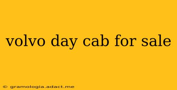 volvo day cab for sale