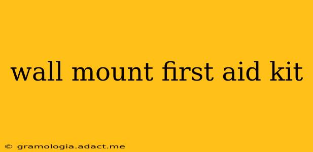 wall mount first aid kit
