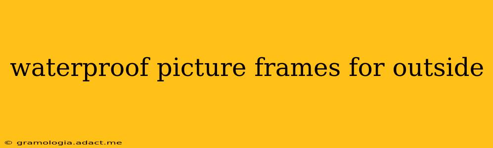 waterproof picture frames for outside