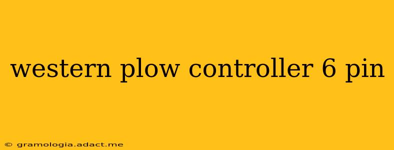 western plow controller 6 pin