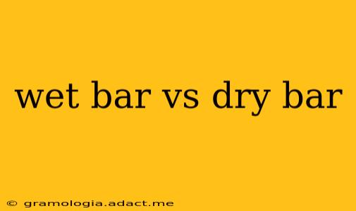 wet bar vs dry bar