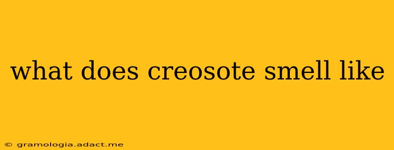 what does creosote smell like