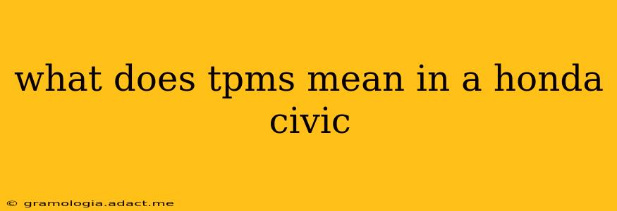 what does tpms mean in a honda civic
