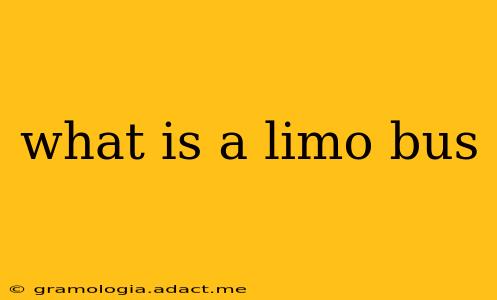what is a limo bus