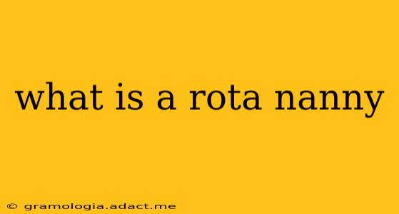 what is a rota nanny