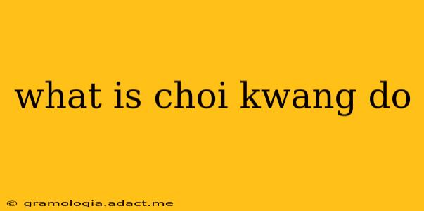 what is choi kwang do
