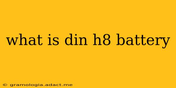 what is din h8 battery