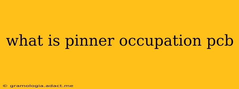 what is pinner occupation pcb
