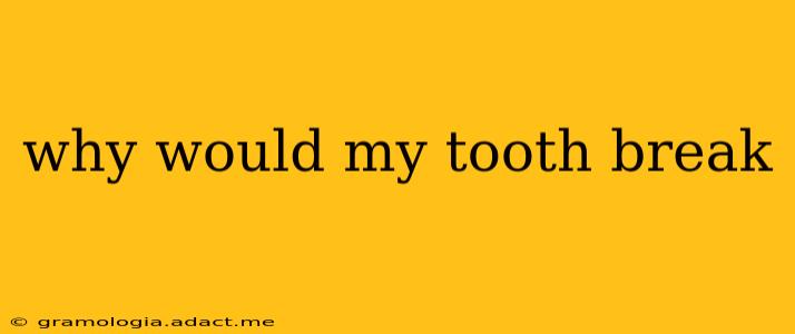 why would my tooth break